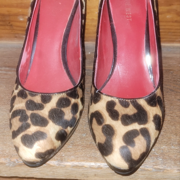 Vintage Cheetah print heels 9M - Picture 5 of 14